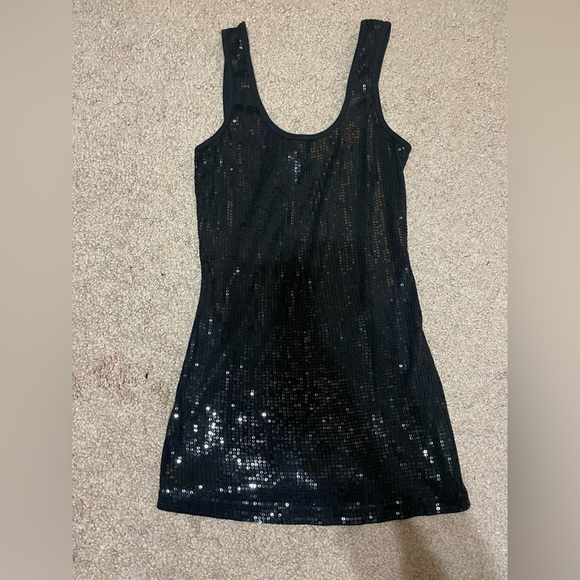 Express Tops - Express black Sequin Tank top size XS
